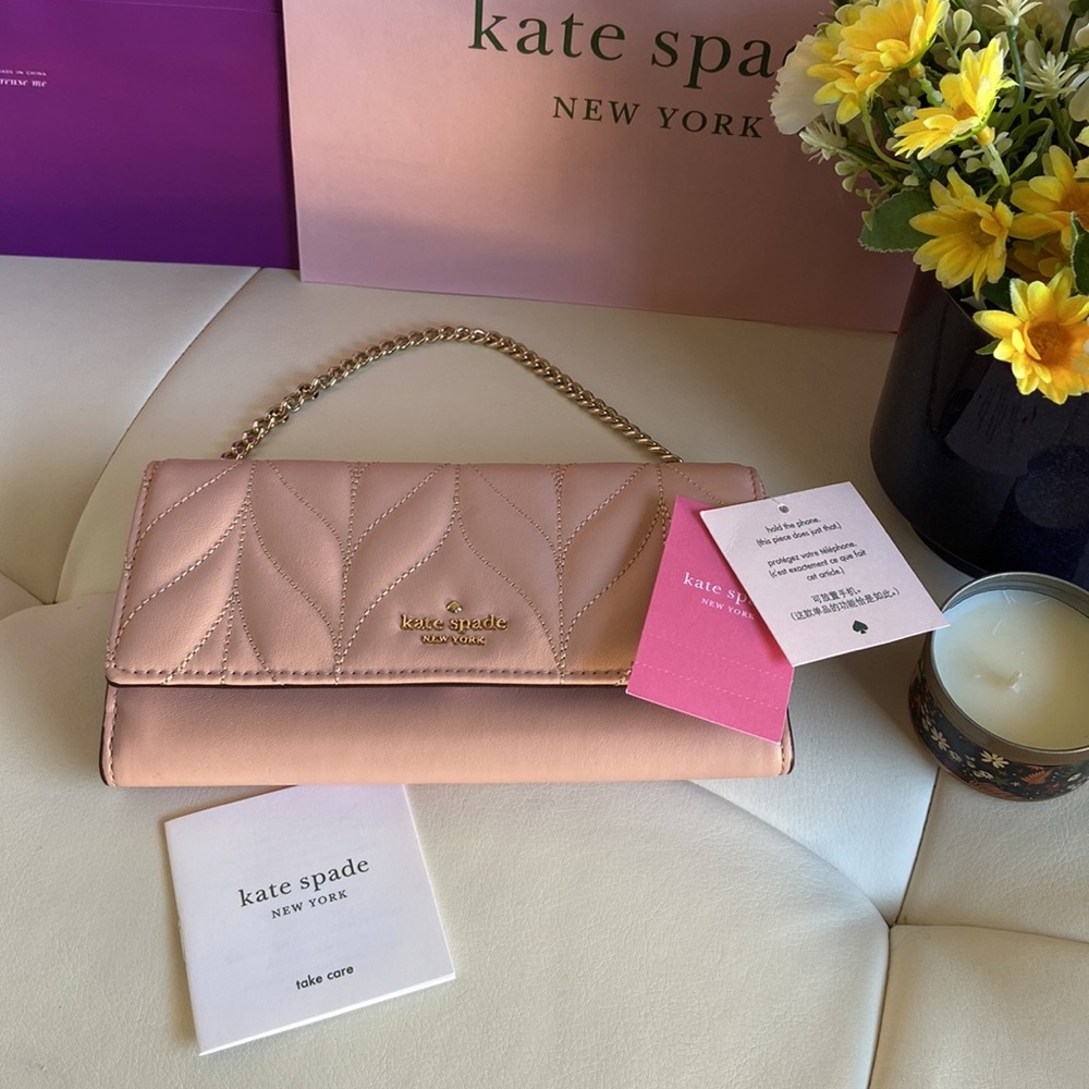 NWT KATE SPADE NEW YORK Milou Briar Lane Quilted Wallet & Phone Holder
